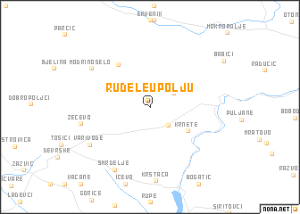 map of Rudele u Polju