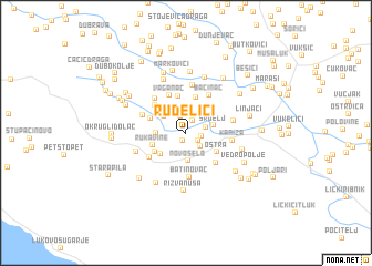 map of Rudelići