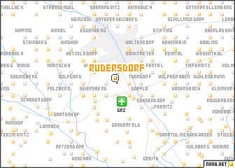 map of Rudersdorf