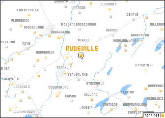 map of Rudeville