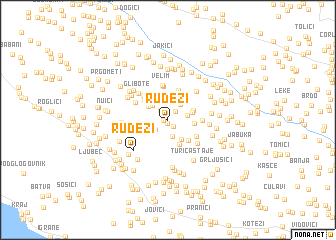 map of Rudeži