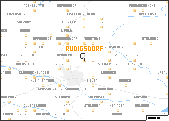 map of Rüdigsdorf