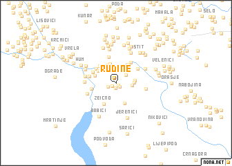 map of Rudine