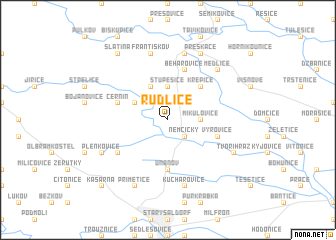 map of Rudlice