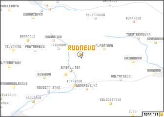 map of Rudnëvo