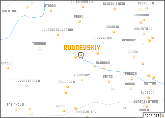 map of Rudnëvskiy