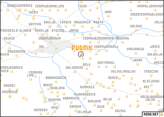 map of Rudnik