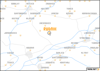 map of Rúdník