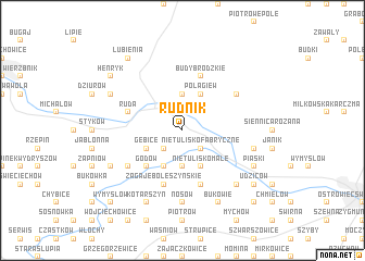 map of Rudnik