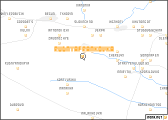 map of Rudnya Frankovka