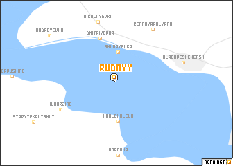 map of Rudnyy