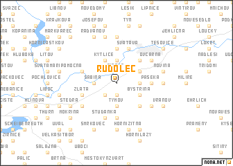 map of Rudolec