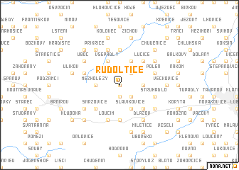 map of Rudoltice