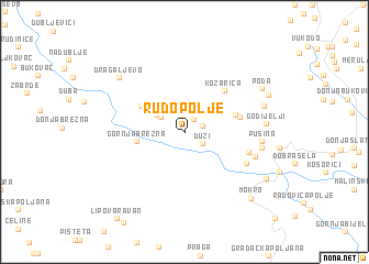 map of Rudo Polje