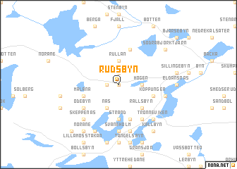 map of Rudsbyn