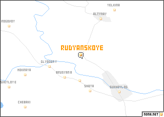 map of Rudyanskoye