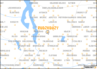 map of Rudzk Duży