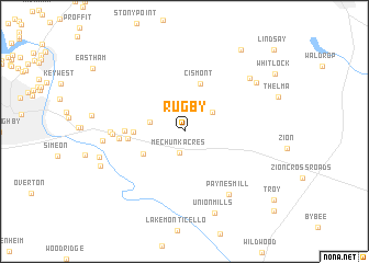 map of Rugby