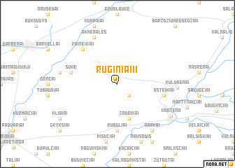 map of Ruginiai II