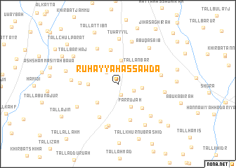 map of Ruḩayyah as Sawdāʼ