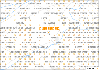 map of Ruisbroek