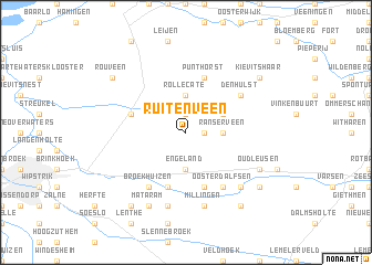 map of Ruitenveen