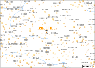 map of Rujetiće