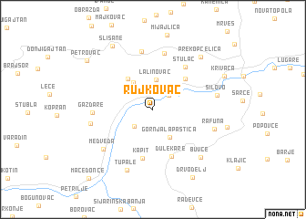 map of Rujkovac