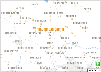 map of Rujm al Miḑmār
