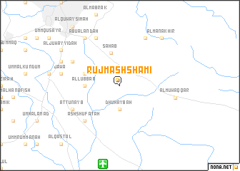 map of Rujm ash Shāmī