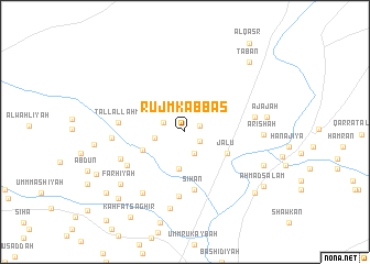 map of Rujm Kabbās