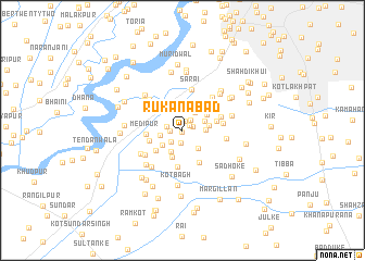 map of Rukanābād