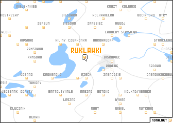 map of Rukławki