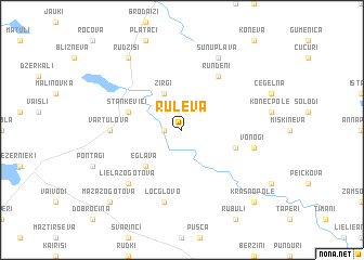 map of Ruļeva