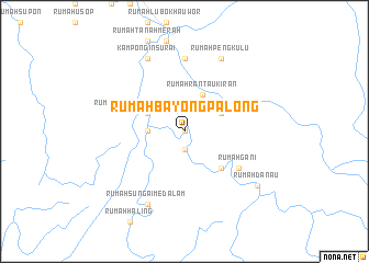 map of Rumah Bayong Palong