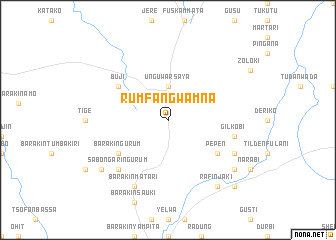 map of Rumfan Gwamna
