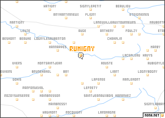 map of Rumigny