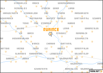map of Rumince