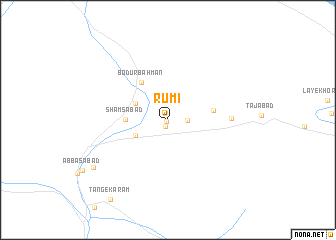 map of Rūmī