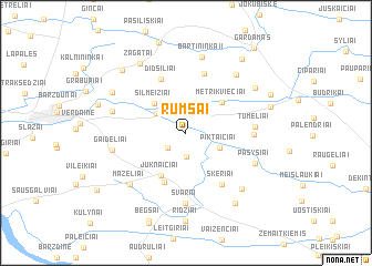 map of Rumšai