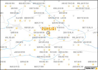 map of Rumšiai