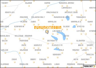 map of Rumunki Trąbin