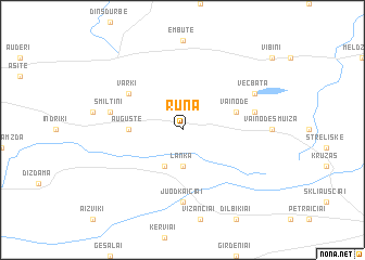 map of Ruņa