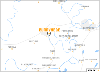 map of Runnymede