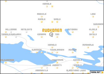 map of Ruokonen