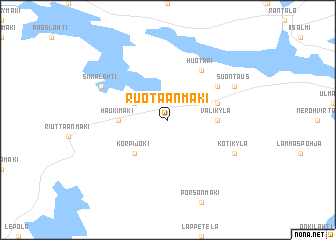 map of Ruotaanmäki