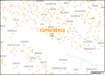 map of Rupovo Brdo