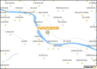 map of Rupunioniai