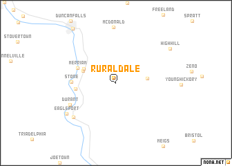 map of Ruraldale