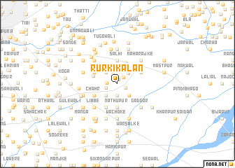 map of Rurki Kalān